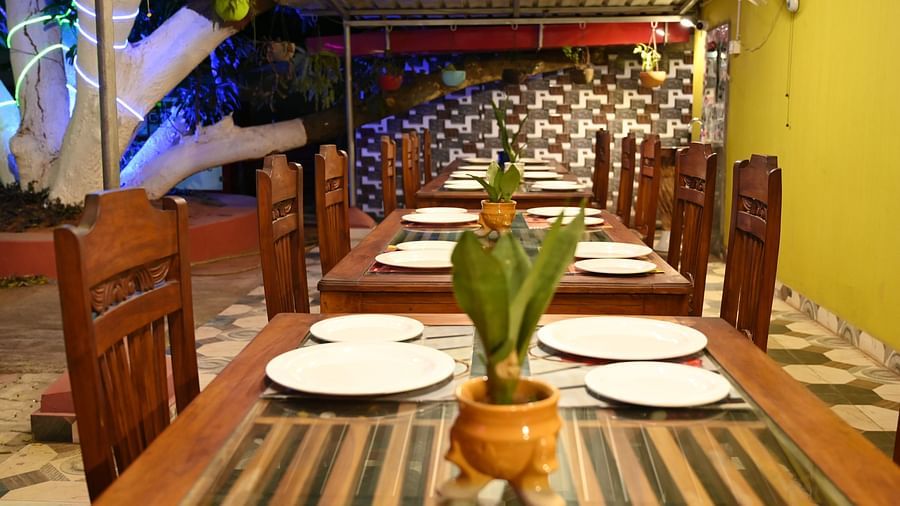 Dining Table at Zestful Bites Restaurant in McCluskieganj