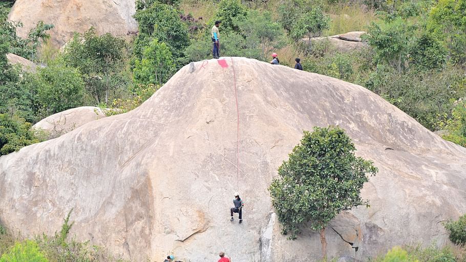 LETS Camp Skandagiri Rock Climbing 01