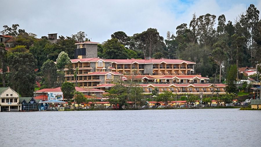 view of The Carlton hotel in Kodaikanal 