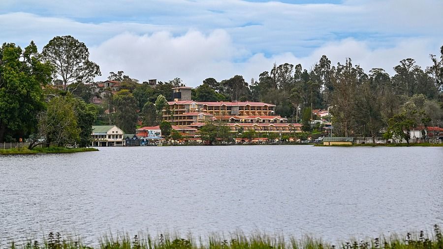 view of The Carlton hotel in Kodaikanal 