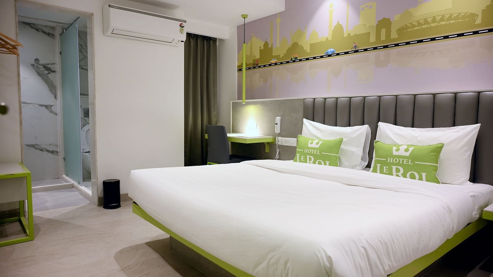Picture featuring the interior view of Executive room - Hotel Le ROI Express, Karol Bagh 