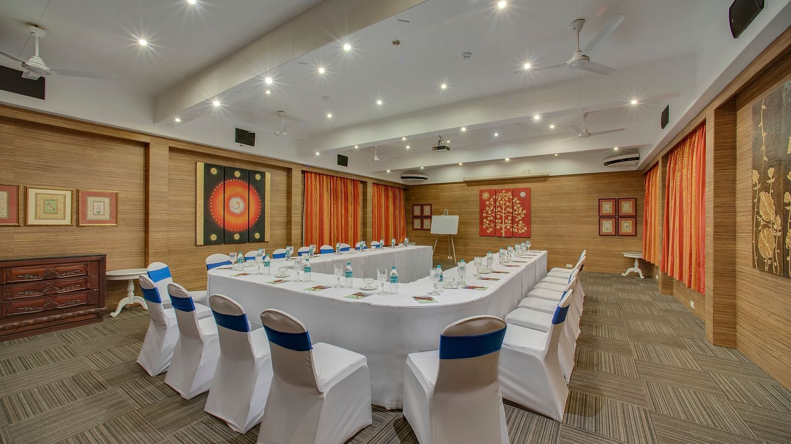 indoor seating arrangement at the banquet hall - Mayfair Spa Resort & Casino Gangtok 