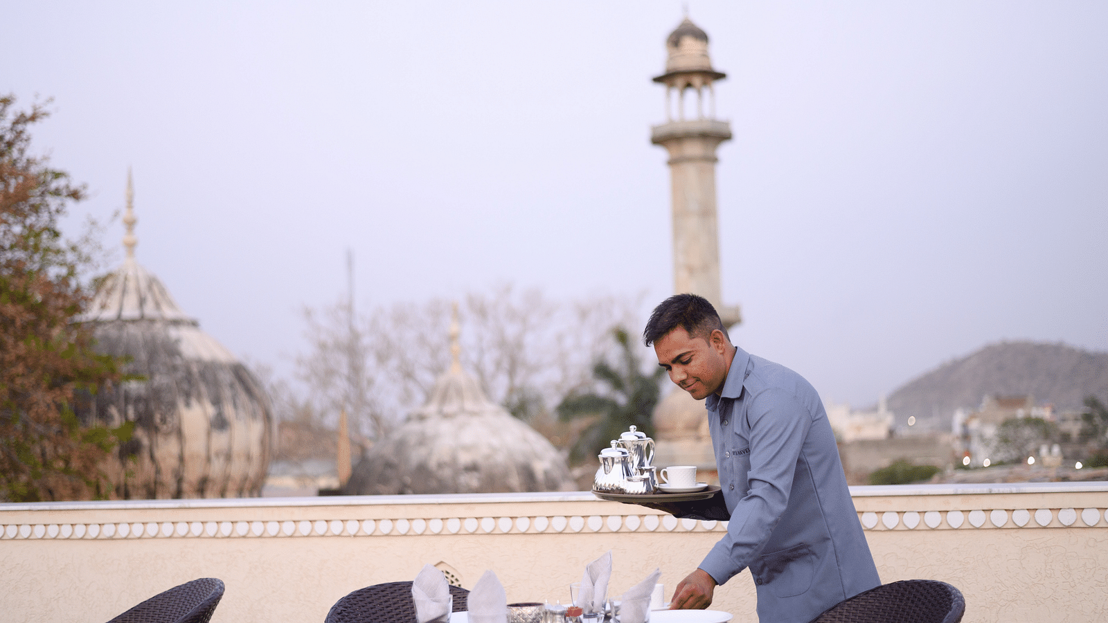 Views from Amer Sky Rooftop Restaurant - Surya Haveli Jaipur