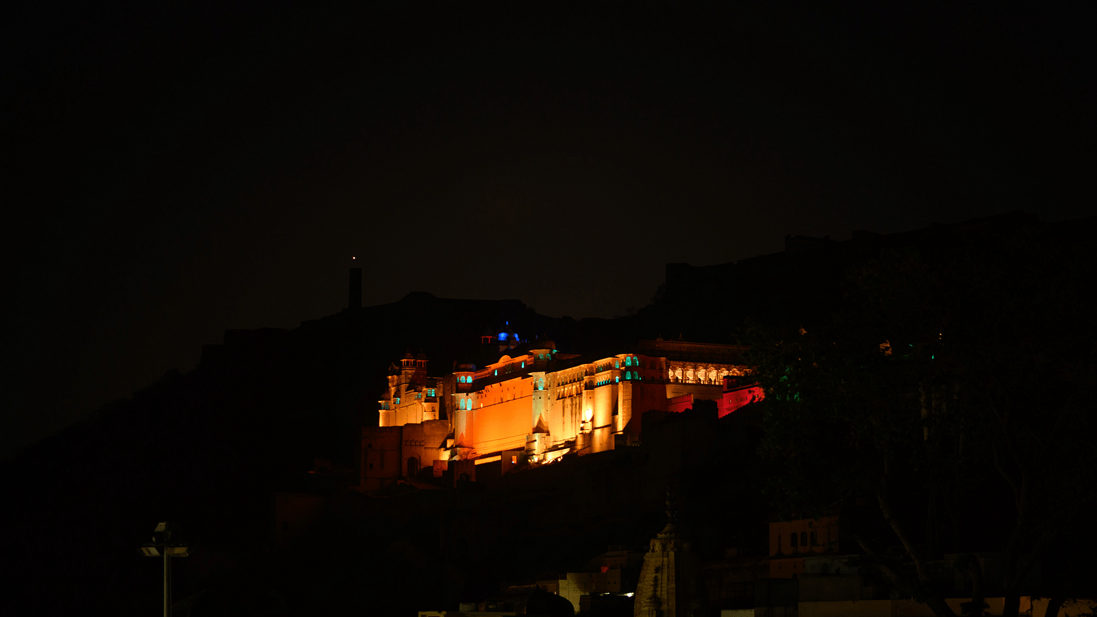 View of Amber Fort Jaipur from Surya Haveli