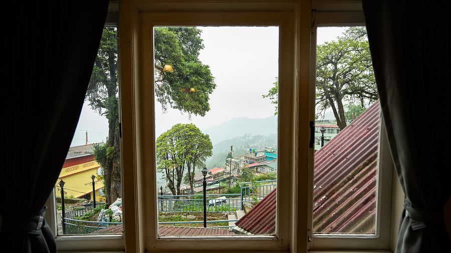 Beautiful hill view from double room- Arcadia Heritage Resort, Darjeeling