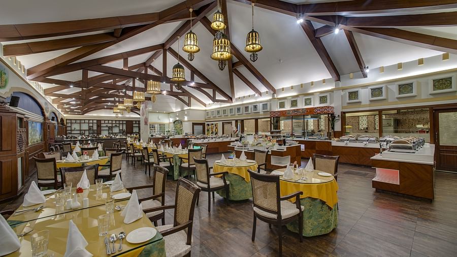 indoor seating space at a restaurant 1 - Mayfair Spa Resort & Casino Gangtok 1