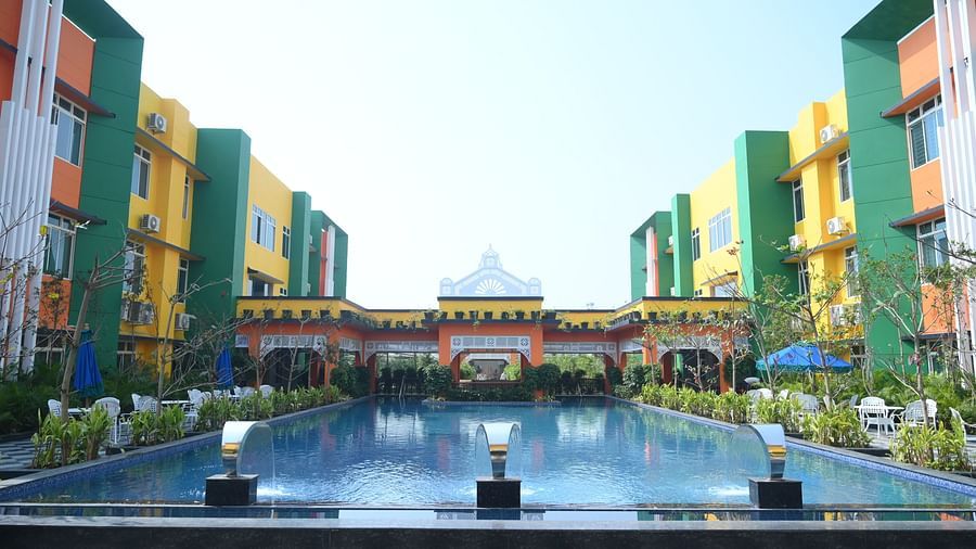 Wide view of Facade & Pool of of Mayfair World Cup Village, Rourkela 5