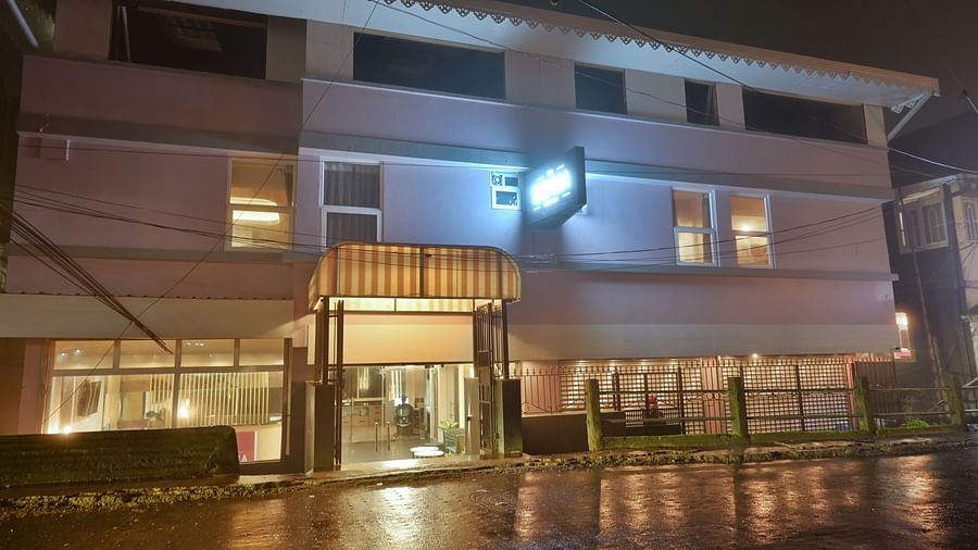 brightly lit facade image of the soma hotel by avianna group, darjeeling