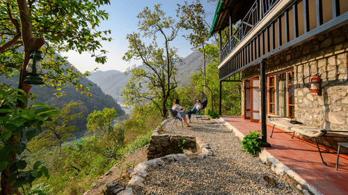 facade of glasshoouse on the ganges