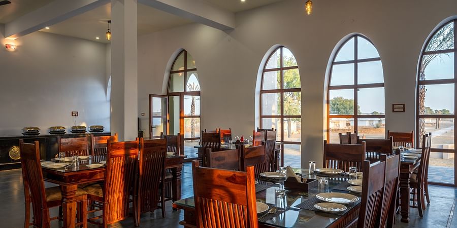 The interiors of a dining hall 6 - Karwaan Jaisalmer