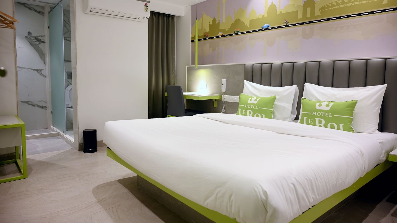 Picture featuring the interior view of Executive room - Hotel Le ROI Express, Karol Bagh 