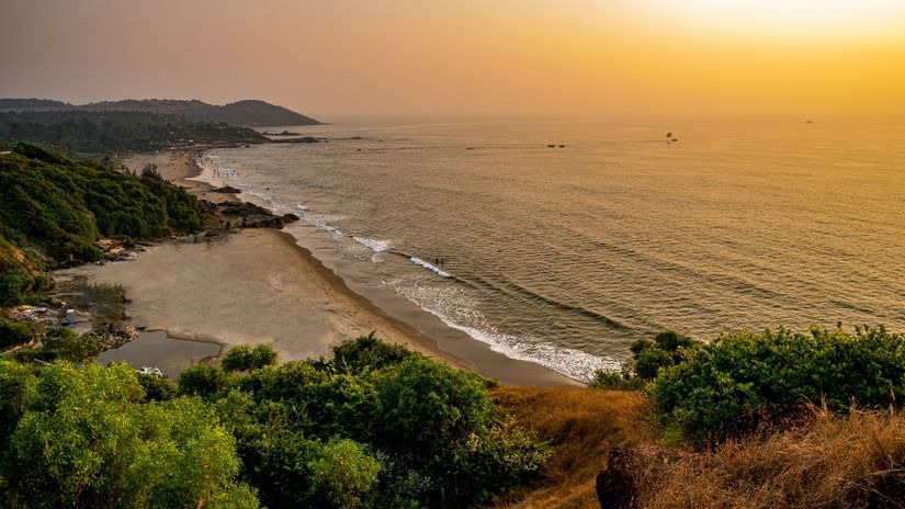 View from Chapora Fort near our North Goa resort 