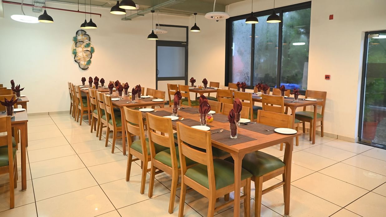Interiors of Mayuri restaurant at Clarks Safari Kheda, Ahmedabad