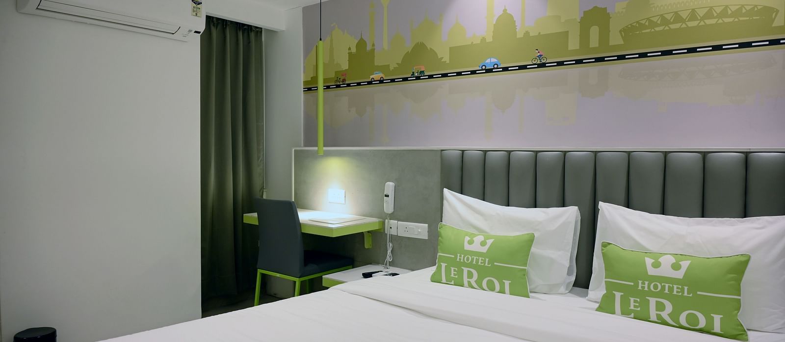 Picture featuring the interior view of Executive room - Hotel Le ROI Express, Karol Bagh 