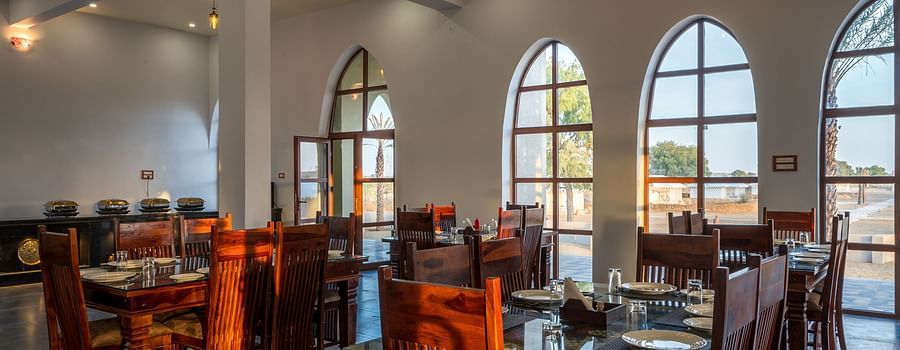 The interiors of a dining hall 6 - Karwaan Jaisalmer