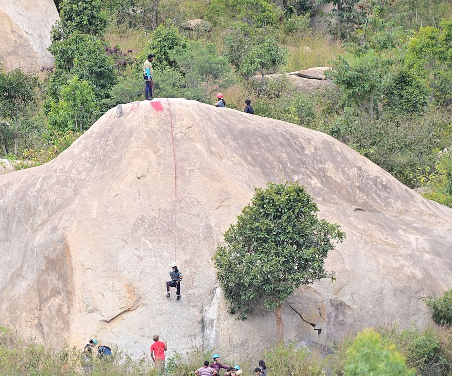 alt-text LETS Camp Skandagiri Rock Climbing 01