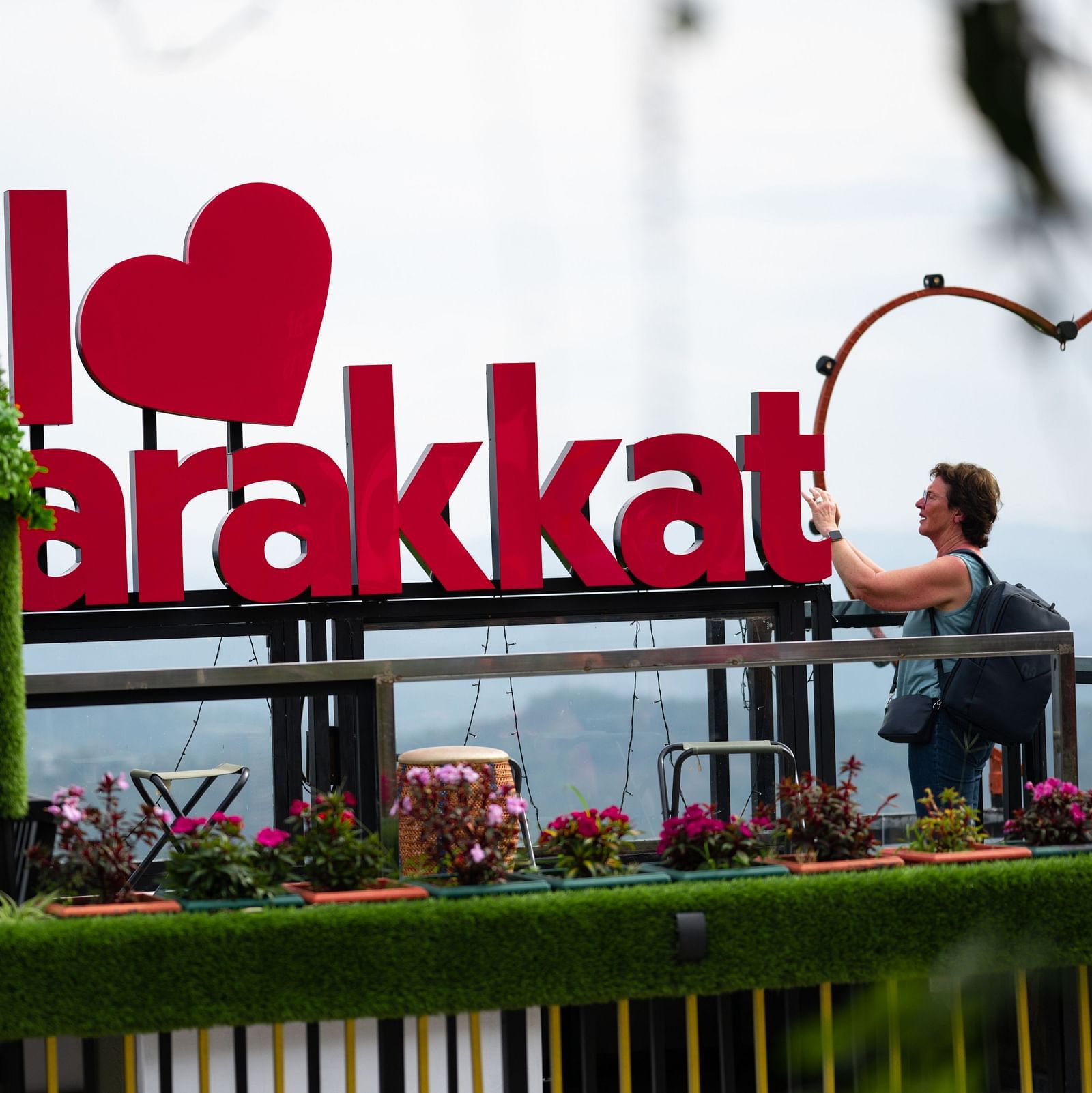 A huge sign that says I love Parakkat at Parakkat Nature Hotel & Resorts, Munnar 24