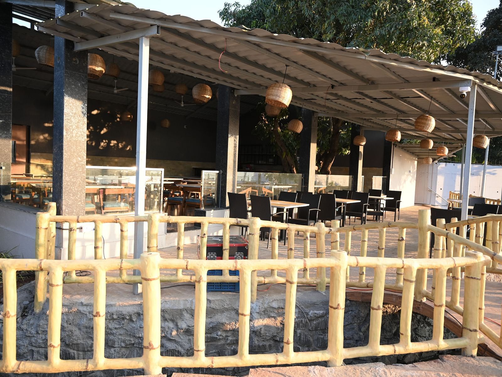 Dining at Amarai at Mango Leaf Lake Resort, Pune 1