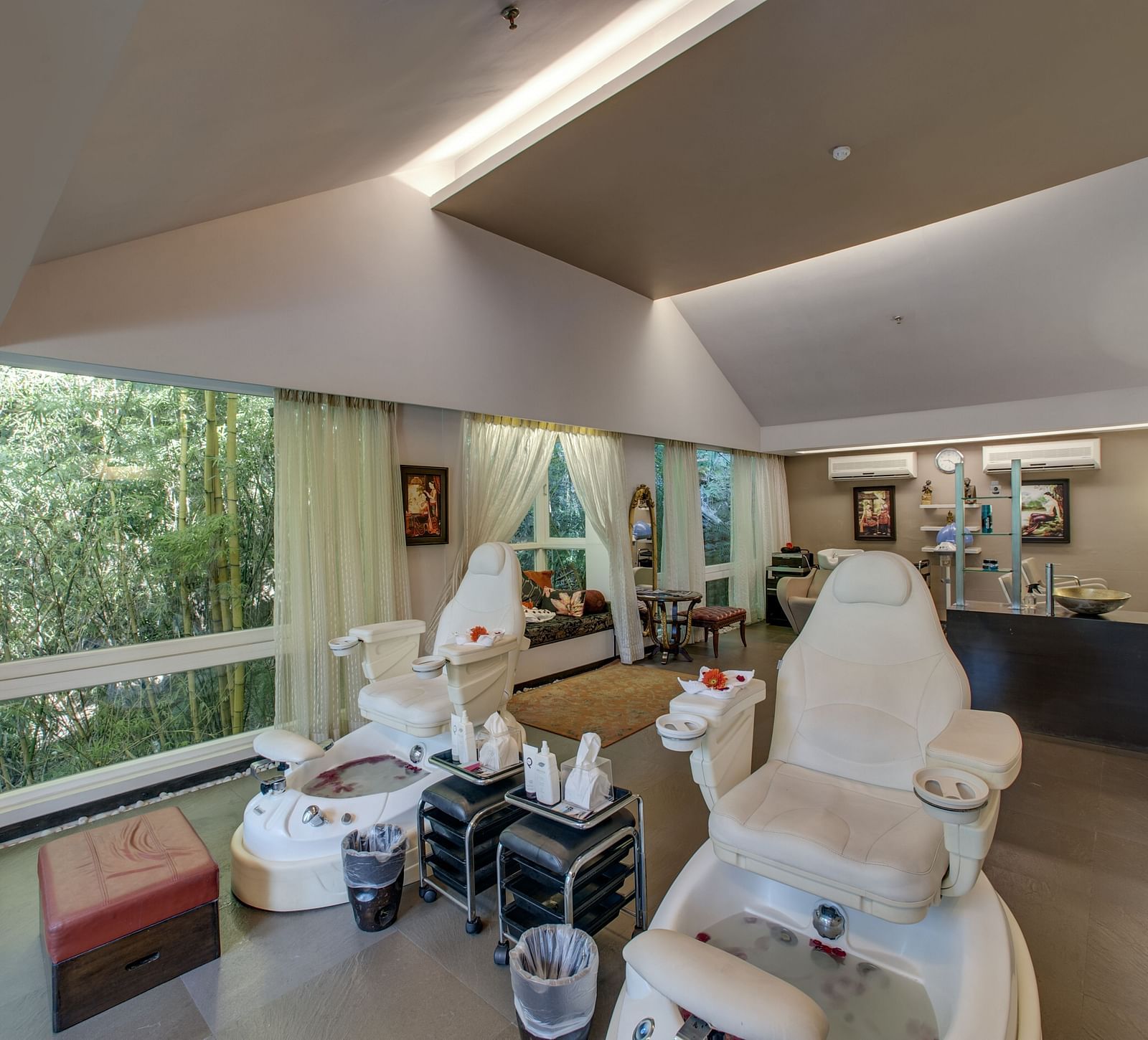 two Manicurist Chairs at the salon -  Mayfair Spa Resort & Casino Gangtok 