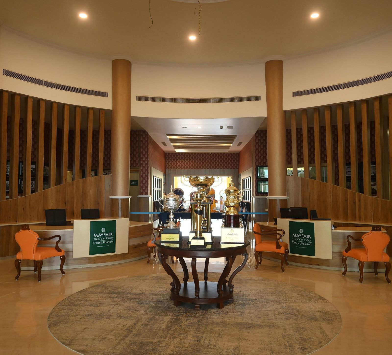 Image of the grand Reception at  MAYFAIR World Cup Village, Rourkela