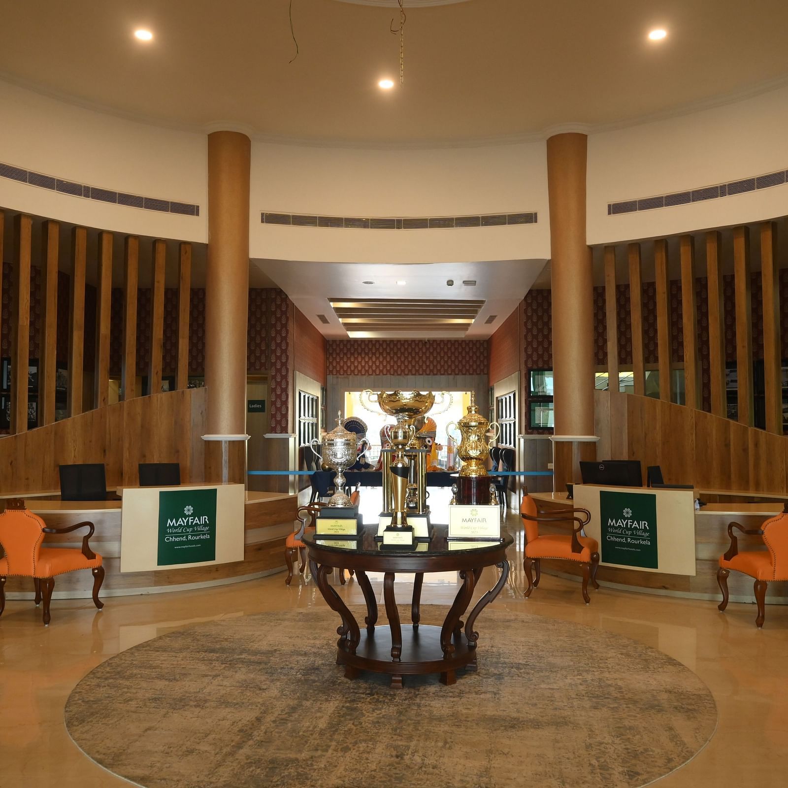 Image of the grand Reception at  MAYFAIR World Cup Village, Rourkela