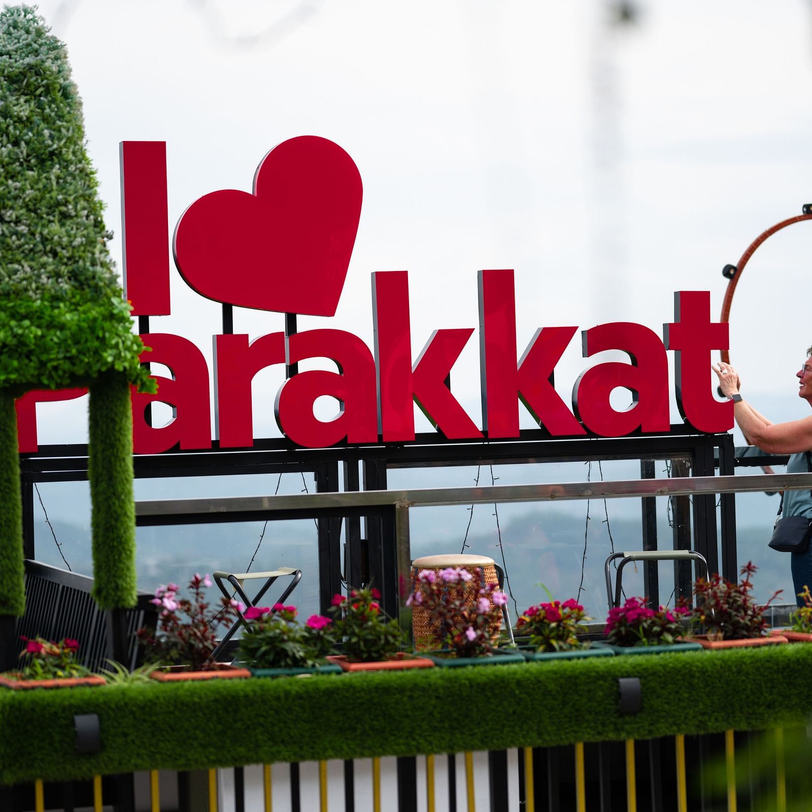 A huge sign that says I love Parakkat at Parakkat Nature Hotel & Resorts, Munnar 24