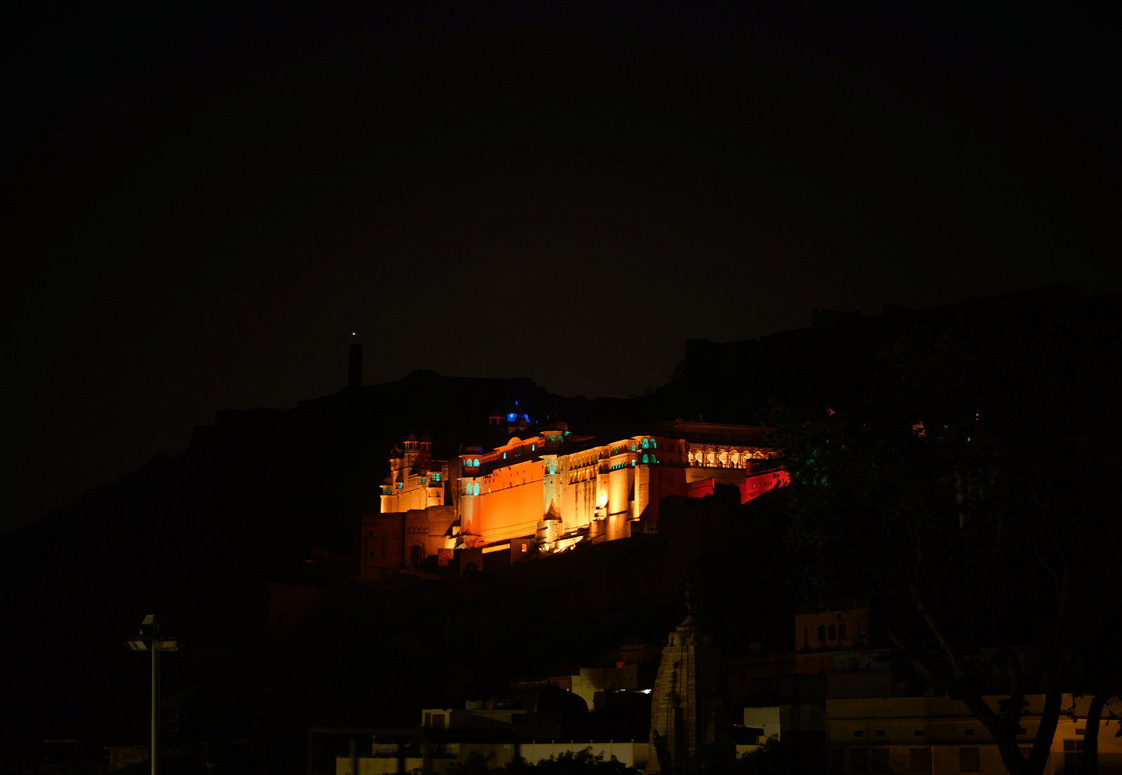 View of Amber Fort Jaipur from Surya Haveli