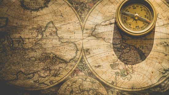 compass and map