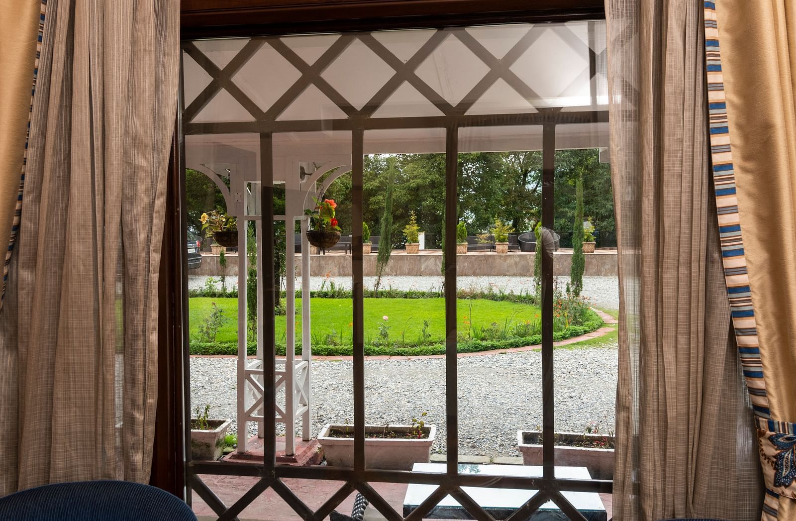 view from the window of the Deluxe Room at The Claridges Nabha Residence