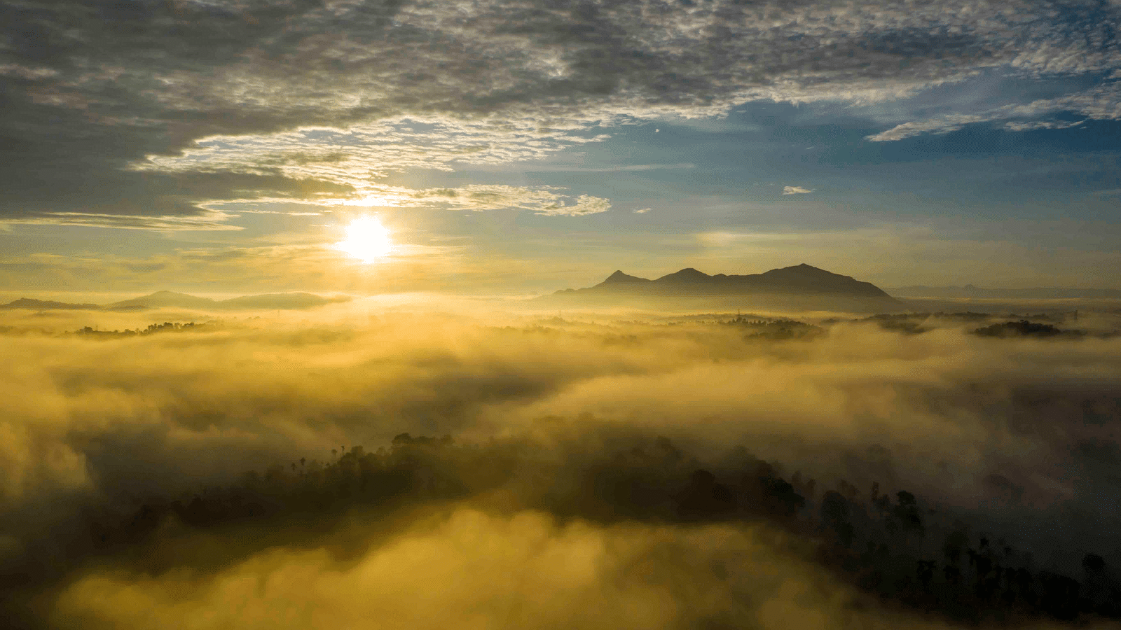 Image of clouds during sunset.