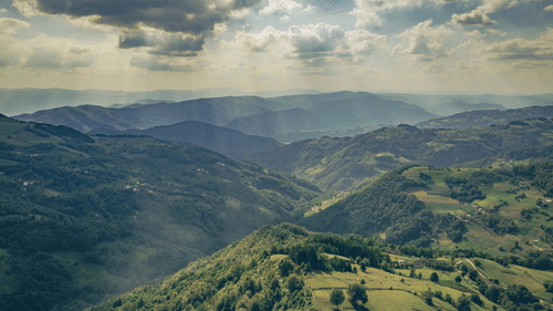 aerial image of mountains 328