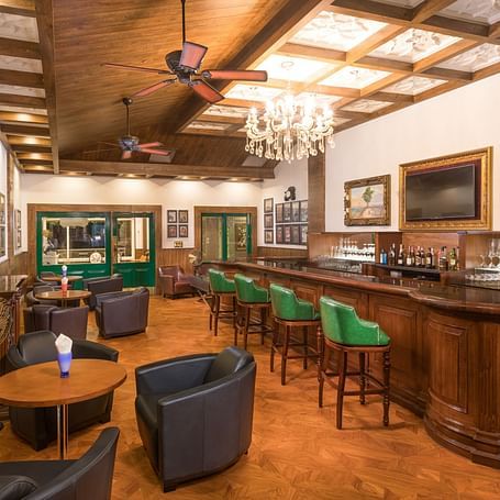 indoor seating space at the bar - Mayfair Himalayan Spa Resort Kalimpong 1