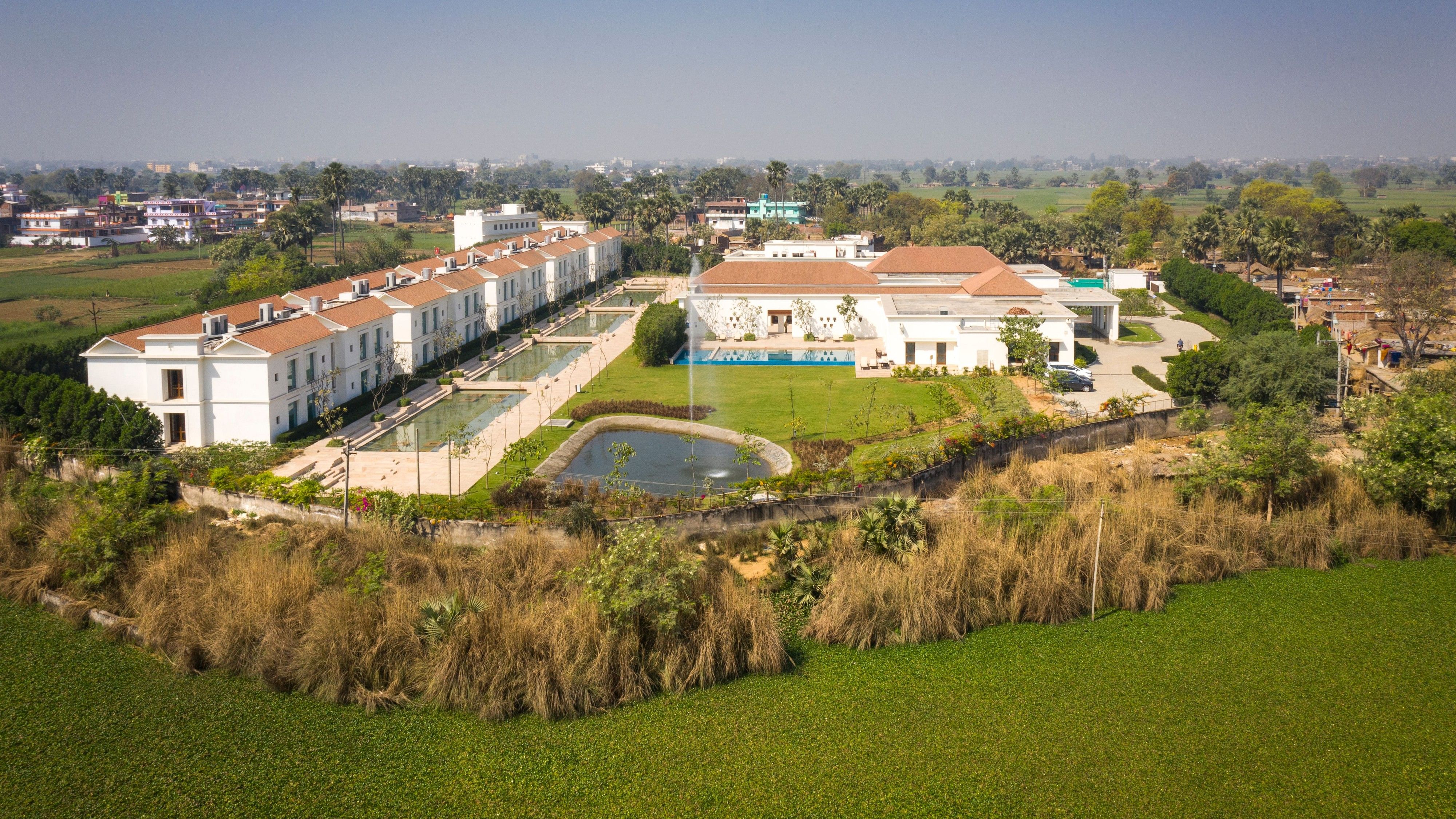 Full view of Marasa Bodhgaya Hotel close to Mahabodhi Temple 