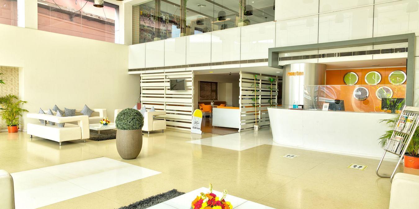 lobby of The Icon Select by Bhagini, Mahadevapura