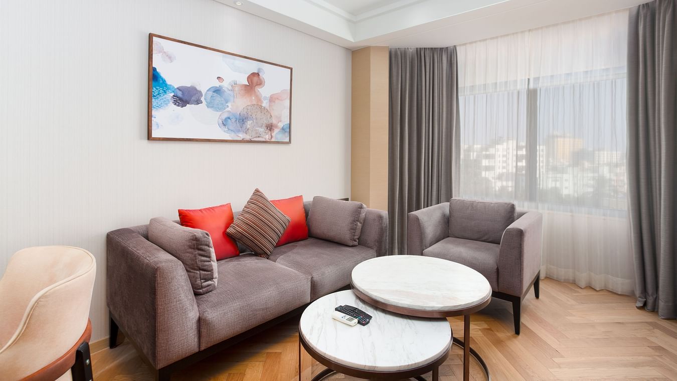sofa in the rooms living area