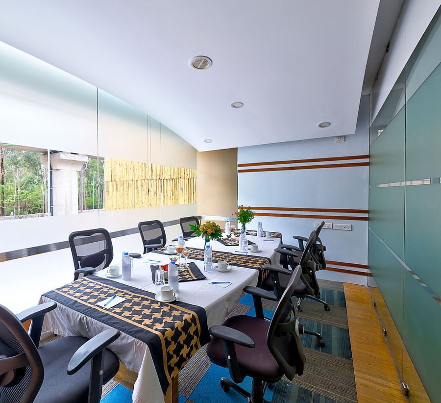 Conference room at our hotel in Whitefield