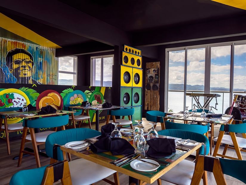 An image of a restaurant with views of the sea - S Hotel Montego Bay, Jamaica