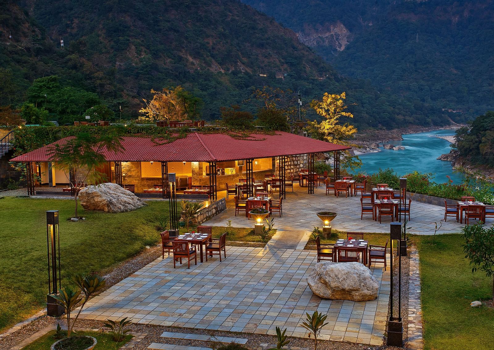 aerial view of hotel facade  - Aloha On The Ganges, Rishikesh