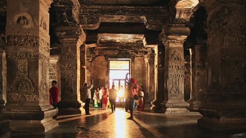the intricate architecture of the temple interiors - Tharangambadi Places to Visit