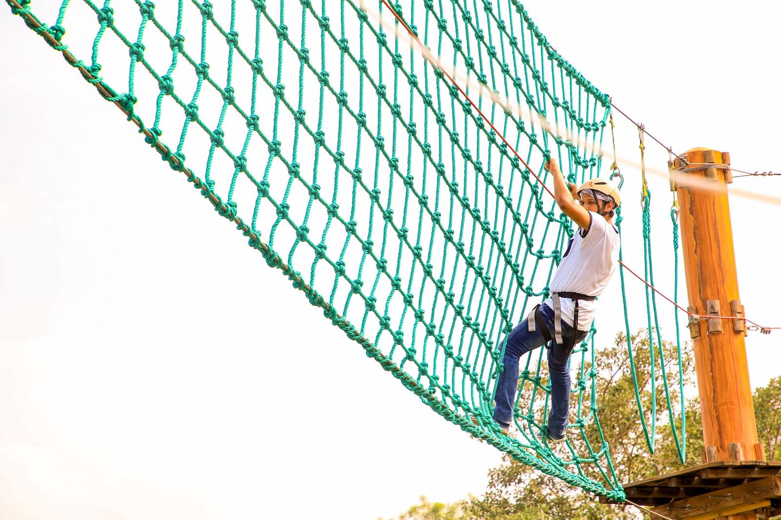 High Rope Course adventure at Sahas- Ramoji Adventure Park
