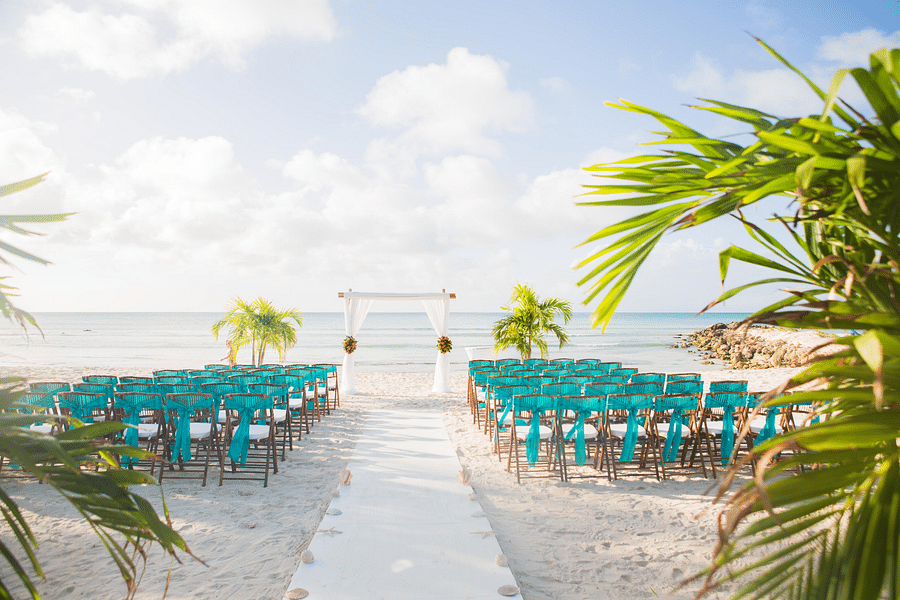 alt-text the sitting arrangement at Oasis beachfront lawn, one of the best beach wedding venues in South Goa