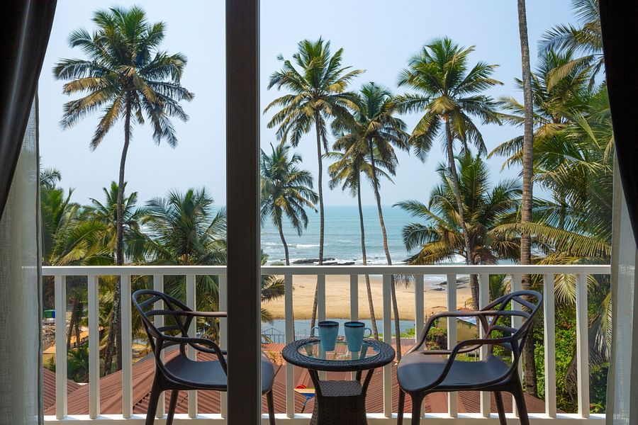 Ocean Front Cottages in Vagator beach side hotel