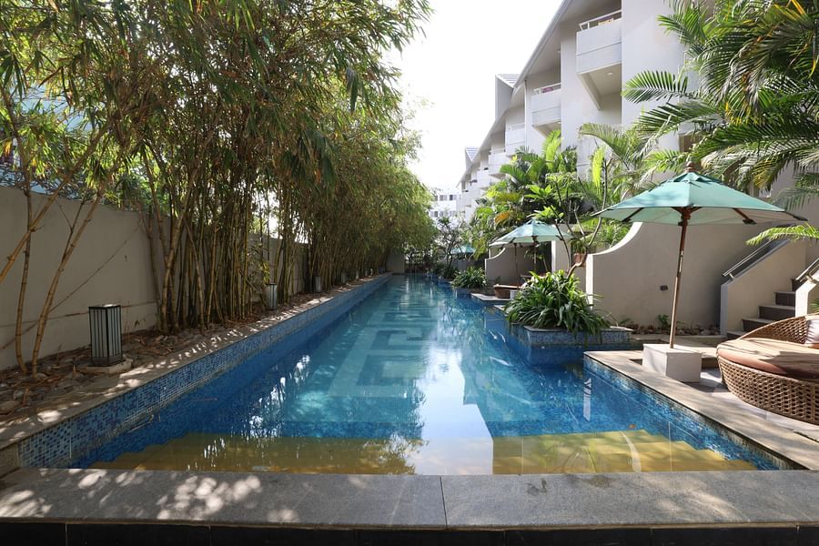 Swimming Pool at our hotel in Puri