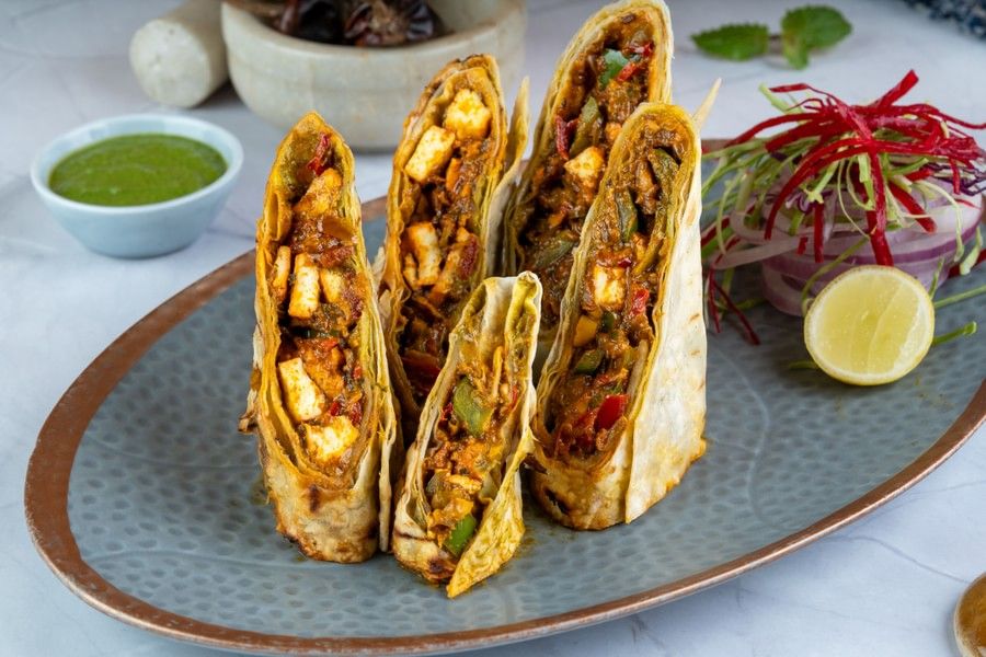 Paneer Tikka Kathi Roll
