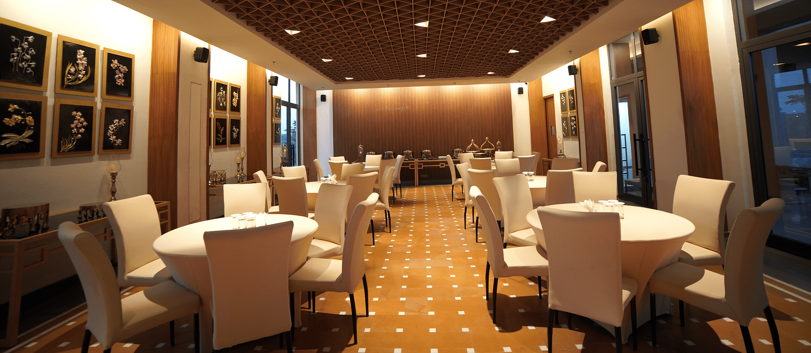 Seating arrangement in the banquet hall at Singalila Club