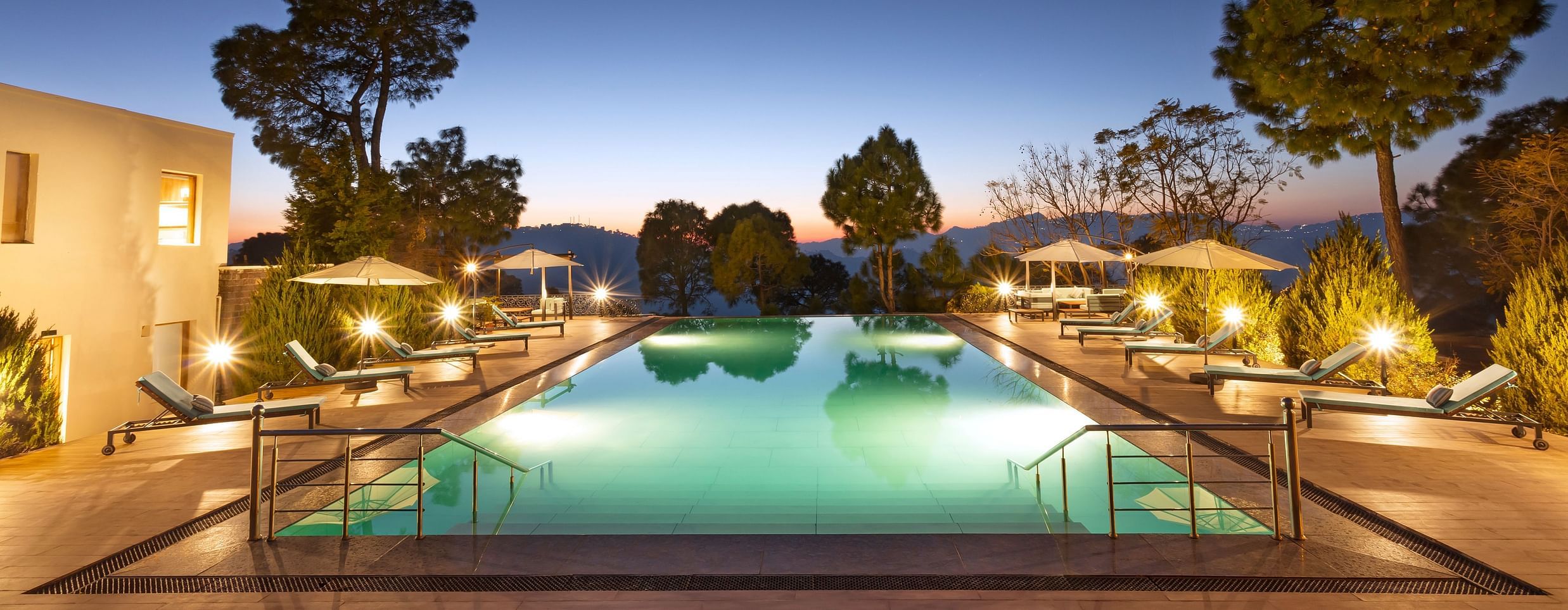 Suryavilas Luxury Resort and Spa Solan EVENING POOL FINAL