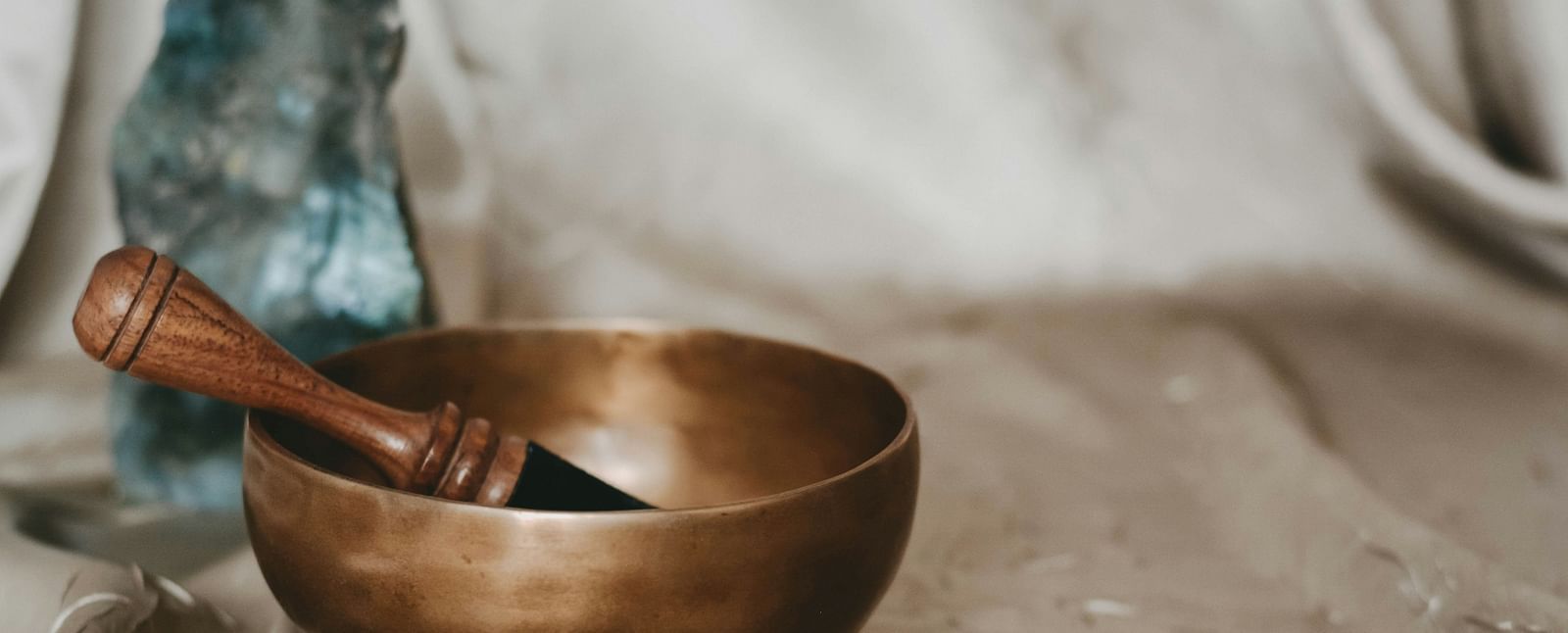 An image of a Tibetan bowl used for sound healing - Brewery Gluch Inn & Spa