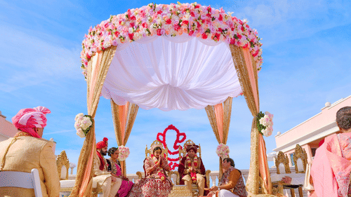 A scenic wedding in south Goa.