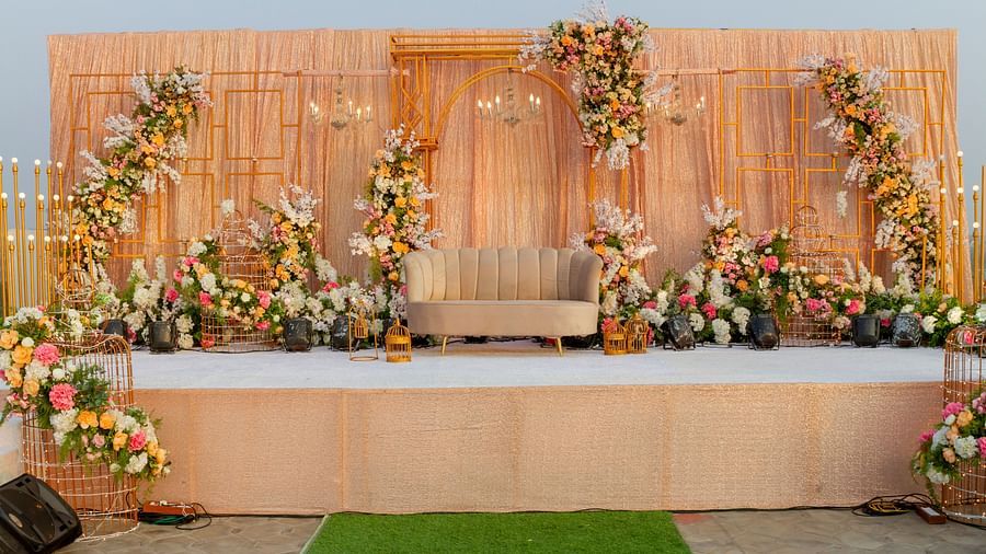 Exquisite and chic outdoor wedding setup at The Orchid Hotel Mumbai Vile Parle
