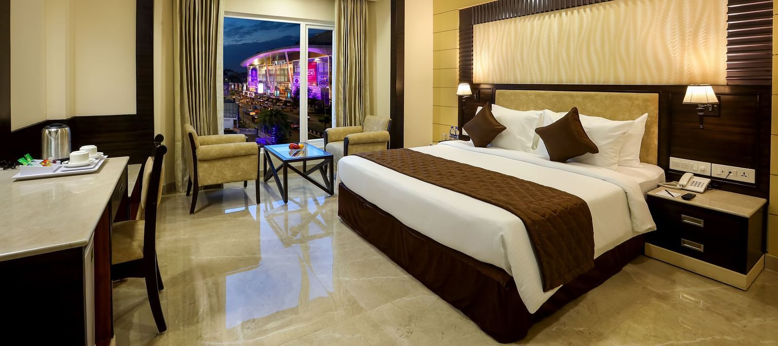 Comfortable Executive Suite with an attached balcony at Hotel Aadithya, Chennai